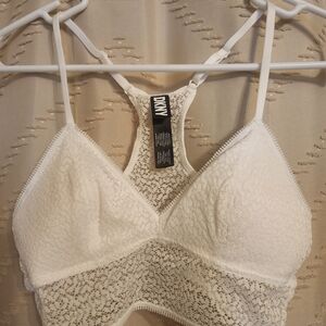 DKNY White Lace Bralette